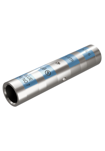 TCSL-1-U | Conector cobre estañado | Cañón largo | Empalme recto | 1 AWG | Código de color verde | RPG Raychem